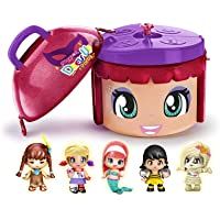 Los mejores  - Pinypon- Dress Up Party- 5 Figuras con contenedor- Disfraces de fista- edición Limitada- Juguete (Famosa 700015882)
